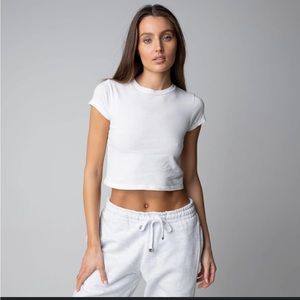 Brand NEW- TALENTLESS - Baby Tee- Large - Bone